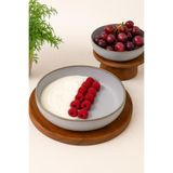 Kütahya Porselen Moderna 4 Lü 20 Cm Kase Gri ( Amblemli )