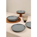 Kütahya Porselen Moderna 6 Parça 19 cm Mavi Pasta Tabağı