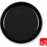 Kütahya Porselen Moderna Çukur Tabak Siyah 19CM MOD20CK740104 2 Li - 19 cm