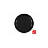 Kütahya Porselen Moderna Çukur Tabak Siyah 19Cm Mod20ck740104 2 Li