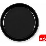 Kütahya Porselen Moderna Çukur Tabak Siyah 19CM MOD20CK740104 6 Lı - 19 cm