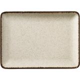 Kütahya Porselen Moderna Dikdörtgen Sunum Tabağı Tarçın 23X17CM Tekli - 23 cm