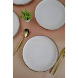 Kütahya Porselen Moderna Pasta Tabağı Tarçın 21Cm 2 Li