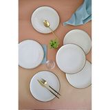 Kütahya Porselen Moderna Pasta Tabağı Tarçın 21cm 6 Lı Çok Renkli