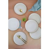 Kütahya Porselen Moderna Pasta Tabağı Tarçın 21Cm 6 Lı