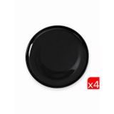Kütahya Porselen Moderna Servis Tabağı Siyah 24Cm Mod24du740104 4 Lü