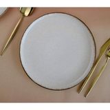 Kütahya Porselen Moderna Tarçın Pasta Tabağı 21CM Tekli - Krem