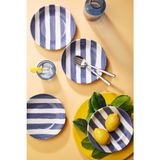 Kütahya Porselen Ocean Line 4 Parça 20 Cm Pasta Tabağı Mavi