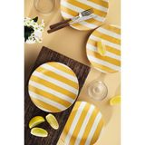Kütahya Porselen Ocean Line 4 Parça 20 Cm Pasta Tabağı Sarı
