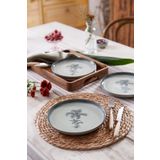 Kütahya Porselen Palmiye 4 Parça 21 Cm Pasta Tabağı 80795