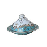 Kütahya Porselen Sultan Şekerlik 20 Cm Dekor No:3860 Turkuaz