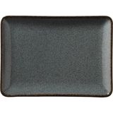 Kütahya Porselen Tan 18X13 cm Düz Tabak Mavi 6lı - 18 x 13 cm