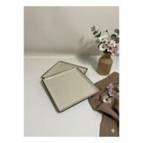 Kütahya Porselen Tan 2 Parça 25X25 Cm Düz Tabak Tarçın ( Amblemli )