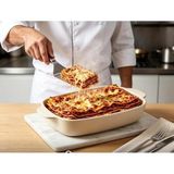 Kütahya Porselen Tavola 30 cm Fırın Kek Kalıbı Krem 1700 ml Porselen Fırın ve Sunum Kabı