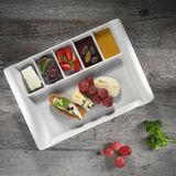 Kütahya Porselen Tavola 6 Bölmeli 31x22 cm Kahvaltı Tabağı / Tepsisi