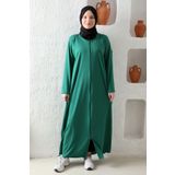 Kutay Collection Fermuarlı Mevsimlik Hafif Kumaş Kadın Namaz Elbisesi Ferace