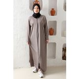 Kutay Collection Mevsimlik Fermuarlı Kadın Namaz Elbisesi Mevsimlik Ince Kumaş
