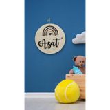 Kutaydan el yapimi ahsap isim yazili kapi dekoru bebek ve cocuk odasi kapi susu KTYDKKS0025