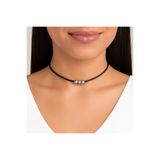Kutcha Accessories Siyah İpli Parlak Boncuklu Choker Kolye – Hediye Kutulu Zarif Tasarım Takı