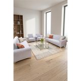 KUTLALE Bohem Desen Jakarlı 3+3+1+1 Lastikli Koltuk Kanepe Çekyat Örtüsü Takımı | Esnek Lastikli Koltuk Kılıfı (Taş Gri Renk) - 183 x 230 cm - Taş - Gri