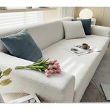 KUTLALE Likralı Pitikare Desen 3 Kişilik (1 Adet) Koltuk, Kanepe, Çekyat Örtüsü, Streç, Esnek, Lastikli, Koltuk Kılıfı - 185 x 230 cm - Krem