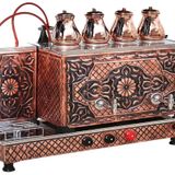 Kutlu Antik 4 Demlikli Bakır Çay Kazanı