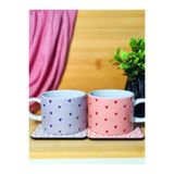 kuttuushop Kalpli 2’li Çift Sevgili Kupası Küçük Bardak Kahve Çay Fincanı ve Bardak Altı
