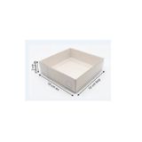 Kutu Ambarı Asetat Kapaklı Beyaz Kutu Karton Hediye Kutusu 10x10x3 cm 25'li