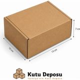 Kutu Deposu 10X13X7 cm E-Ticaret ve Kargo Kutusu (Takı Kutusu) (100 Adet)
