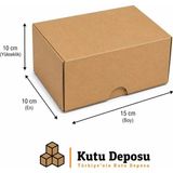 Kutu Deposu 10X15X10 cm E-Ticaret ve Kargo Kutusu (Bardak ve Mum Kutusu) (100 Adet)