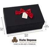 Kutu Deposu 11X16X7 cm Hediye Kutusu-Siyah