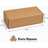 Kutu Deposu 11X20X8 cm E-Ticaret ve Kargo Kutusu-Kilitli (100 Adet)