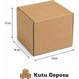 Kutu Deposu 13X14X11 cm E-Ticaret ve Kargo Kutusu (100 Adet)