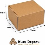 Kutu Deposu 18X18X11,5 E-Ticaret ve Kargo Kutusu (50 Adet)