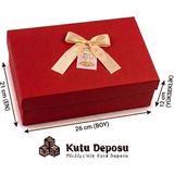 Kutu Deposu 21X26X12 cm Hediye Kutusu-Kırmızı