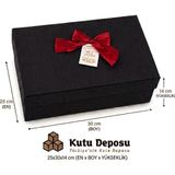 Kutu Deposu 25X30X14 cm Hediye Kutusu-Siyah