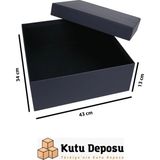 Kutu Deposu 34X43X13 cm Hediye Kutusu – Lacivert