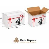 Kutu Deposu 40X60X30 cm Dayanıklı Çeyiz Taşıma Kolisi (10 Adet)