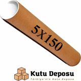 Kutu Deposu 5X150 cm Kapaklı Silindir Postüp Rulo Gönderi Kutusu (5 Adet) - 5 x 150 cm