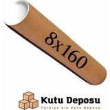 Kutu Deposu 8X160 cm Kapaklı Silindir Postüp Rulo Gönderi Kutusu (5 Adet) - 8 x 160 cm