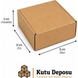 Kutu Deposu 8X8X4 cm E-Ticaret ve Kargo Kutusu-Kilitli (Takı Kutusu) (100 Adet)
