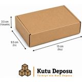 Kutu Deposu 9.5X15X3.5 cm E-Ticaret ve Kargo Kutusu (Takı Kutusu) (100 Adet)