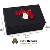 Kutu Deposu 9X14X6 cm Hediye Kutusu-Siyah