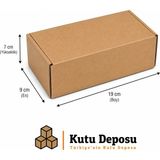 Kutu Deposu 9X19X7 cm E-Ticaret ve Kargo Kutusu (100 Adet)