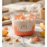 Kutu Festivali Şeftali Kokulu Kurabiye Mum Peach Scented Cake - 1 Adet
