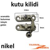 Kutu Kilidi 4 Adet Nikel Sandık Kilidi Hobi Kilit Emniyet Kilidi