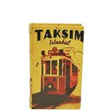 Kutu Kitap Taksim Ahşap Suni Deri Kaplı Dekoratif Hediyelik