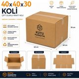 Kutu Marketim 40X40X30 Çift Oluklu Koli 15 Adet -Boş Koli - Evrak Kolisi - Kutumarketim - Kolikutu -Kargo Paketleme Kolisi