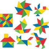 Kutu Oyunları 03698 Dede, Tangram 28 Parça Yapboz Eyitiçi Oyuncak Oyun