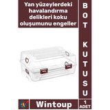 #Kutu Şeffaf Plastik Havalandırma Delikli Katlanabilir Saplı Ergonomik Modüler Bot Saklama Kutusu
